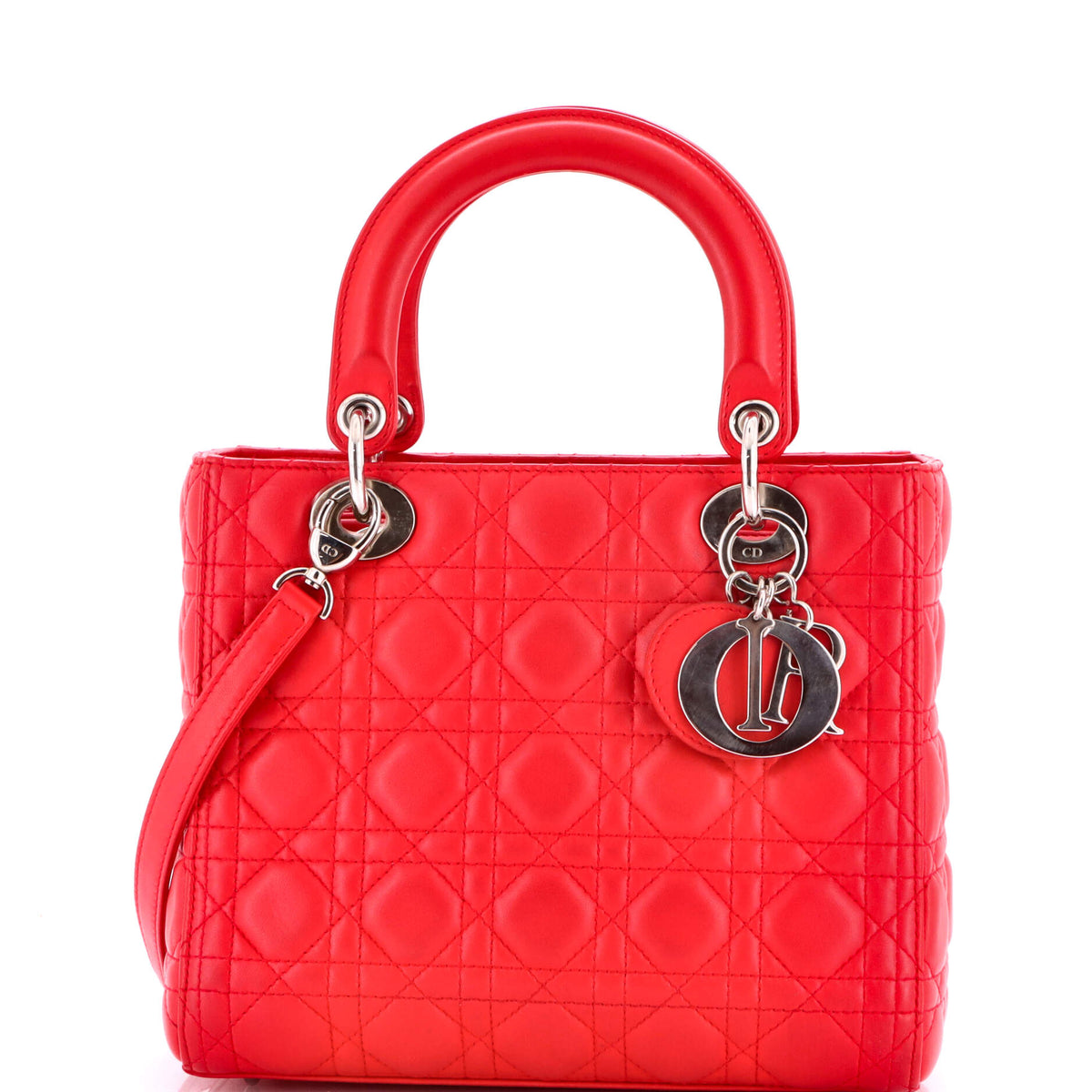 Christian Dior Lady Dior Bag Cannage Quilt Lambskin Medium