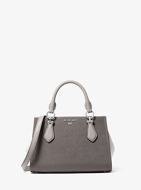 Michael Kors MK Marilyn Small Color-Block Saffiano Leather Crossbody Bag - Grey - Michael Kors