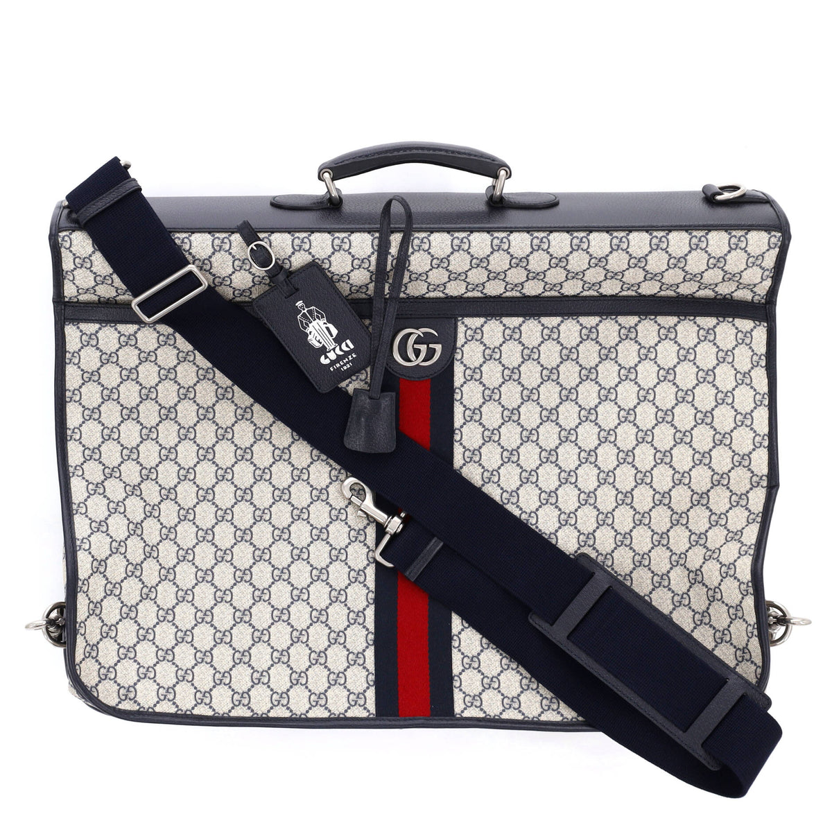 Gucci GUCCI Savoy Web Garment Bag GG Coated Canvas