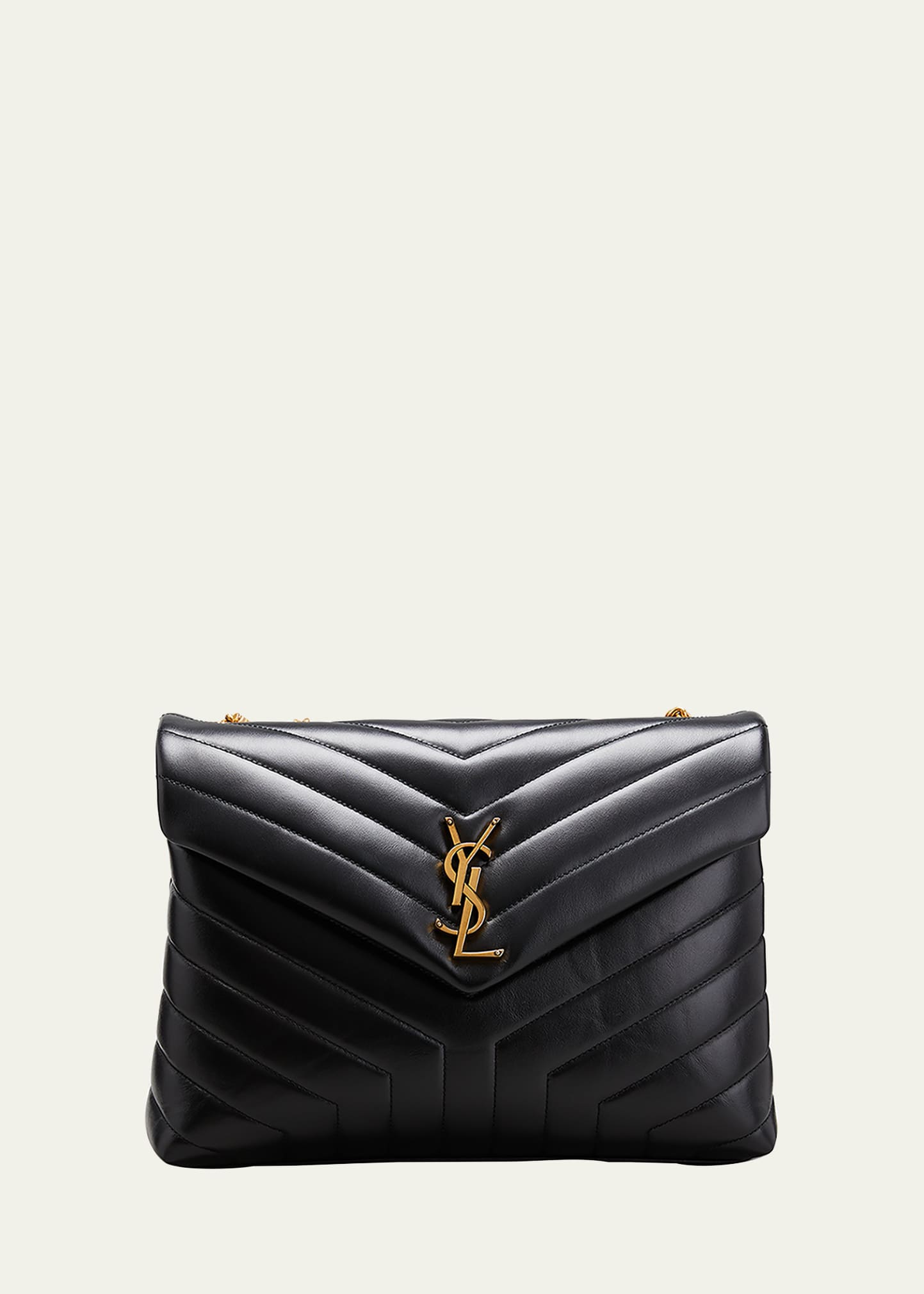 Saint Laurent Loulou Medium YSL Shoulder Bag in Quilted Leather