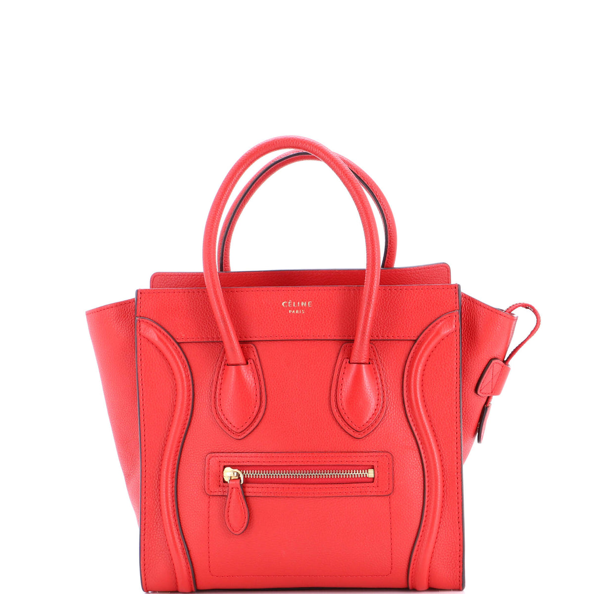 Celine CELINE Luggage Bag Grainy Leather Micro