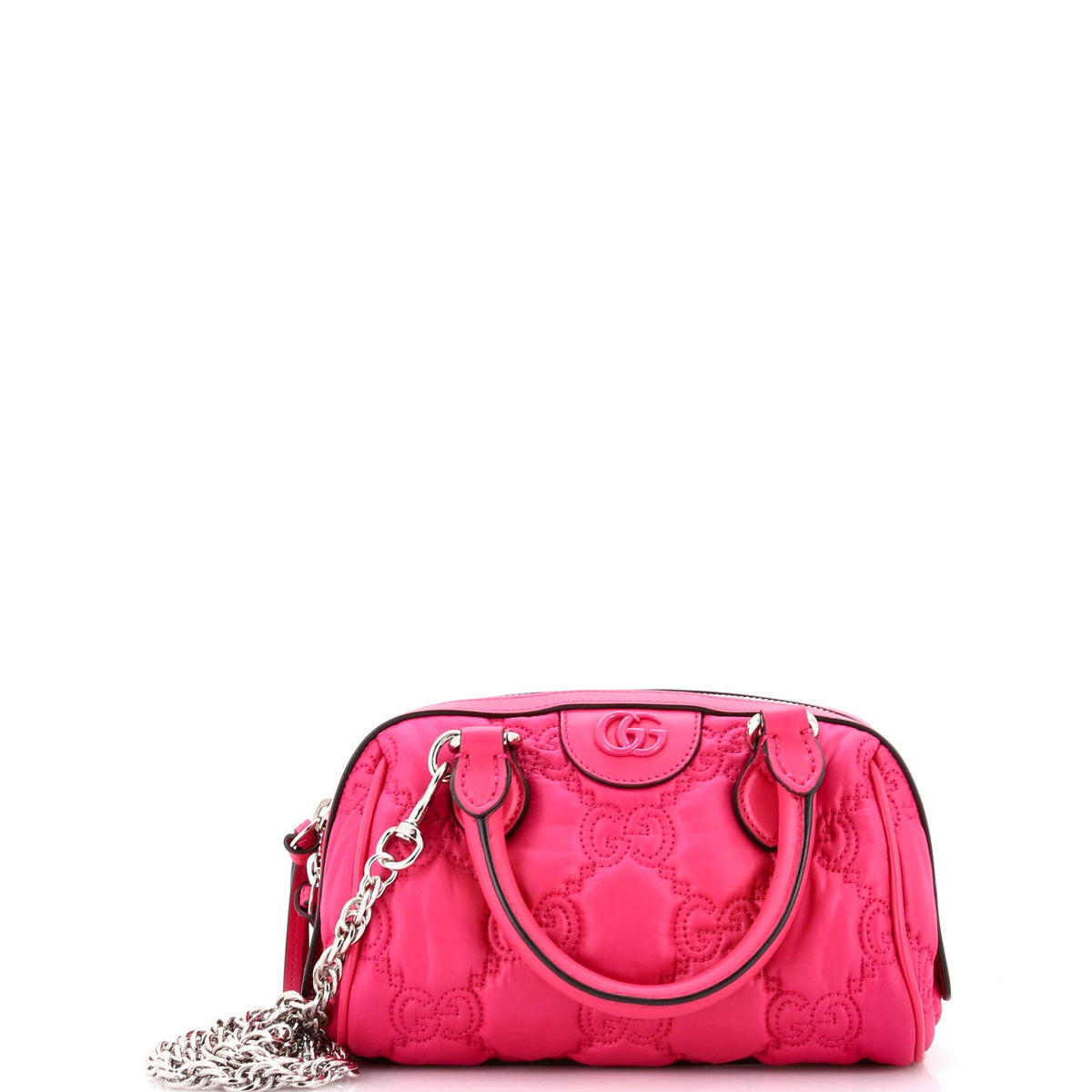 Gucci GUCCI Ophidia Convertible Boston Top Handle Bag GG Matelasse Leather Mini