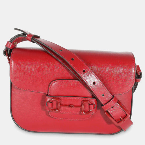 Red Calfskin Mini Horsebit 1955 Shoulder Bag