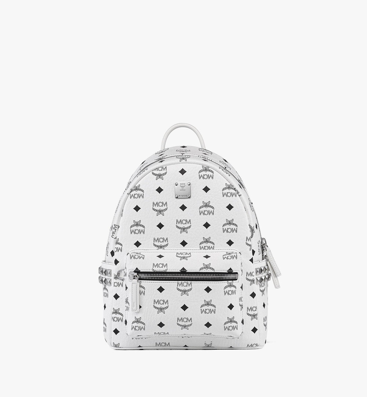 MCM Stark Side Studs Backpack In Visetos