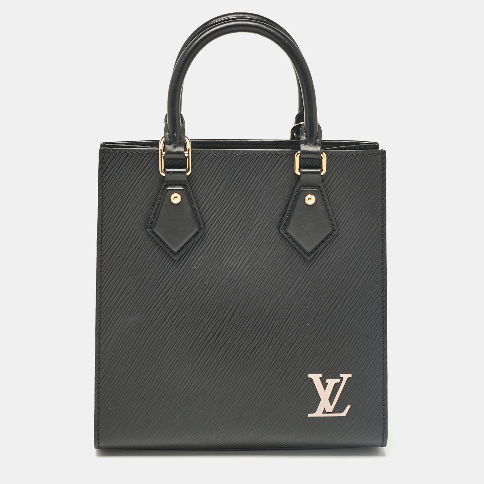 Louis Vuitton Sac Plat BB en cuir épi noir