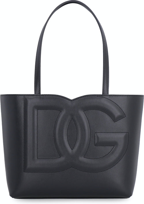 Women's Dg Logo Tote Bag in Black | BB7337AW576