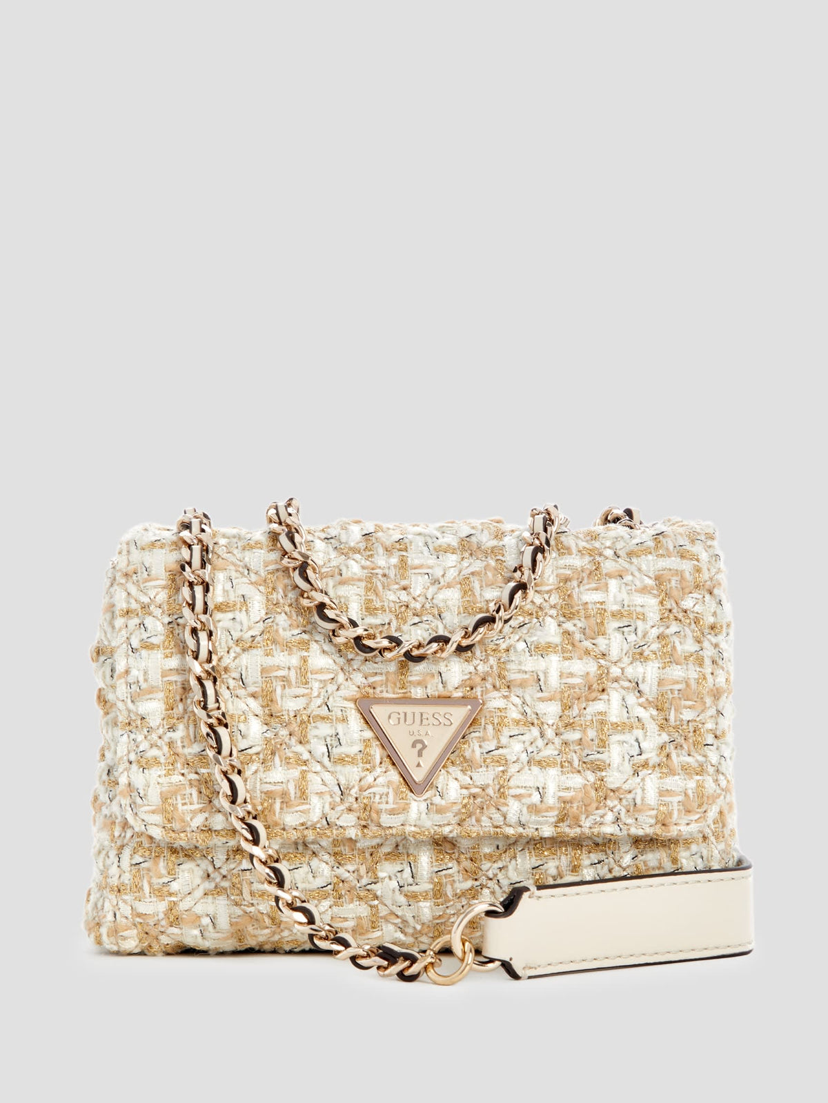 Guess Giully Tweed Mini Convertible Crossbody