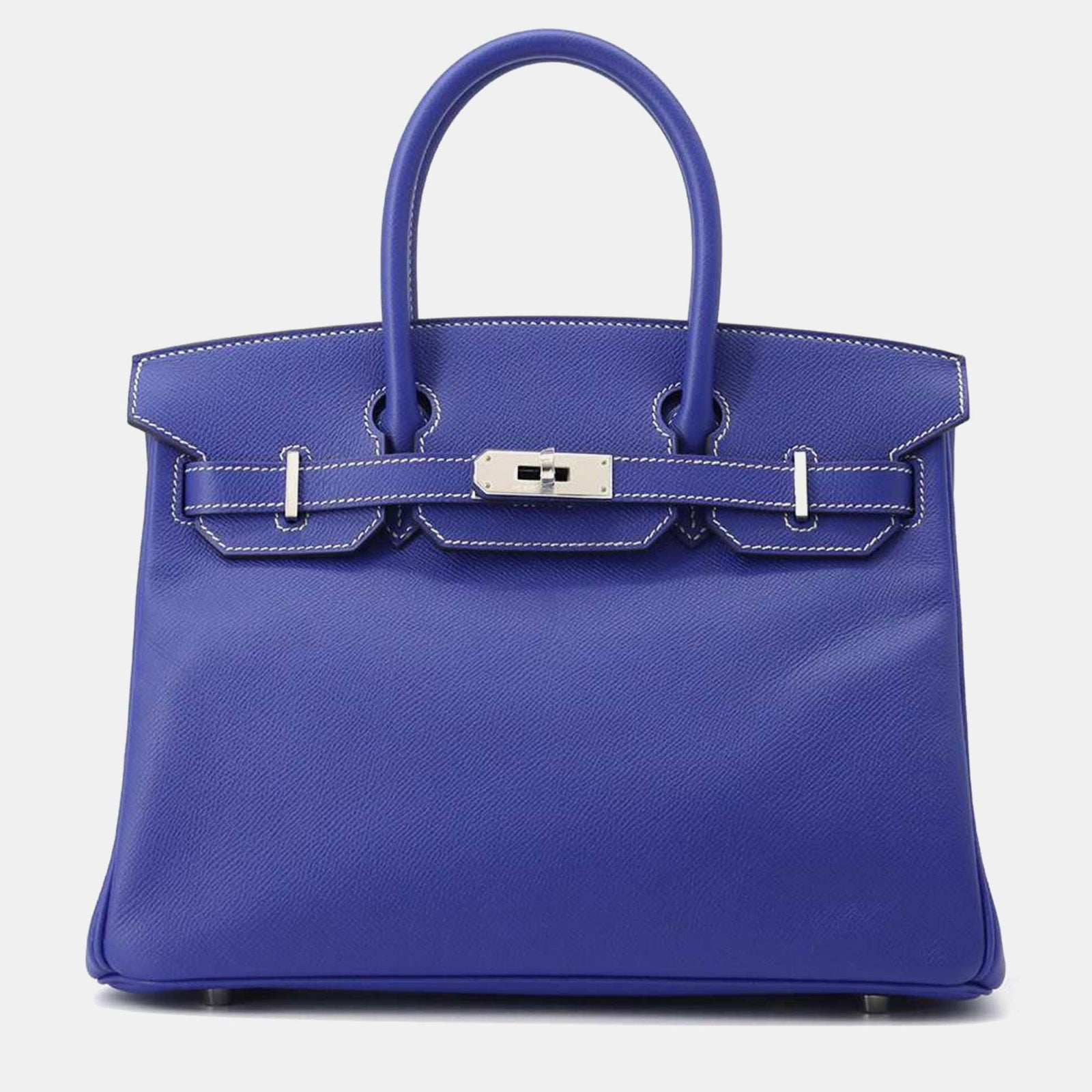 Herm?s Sac fourre-tout Birkin 30 en cuir Epsom bleu électrique