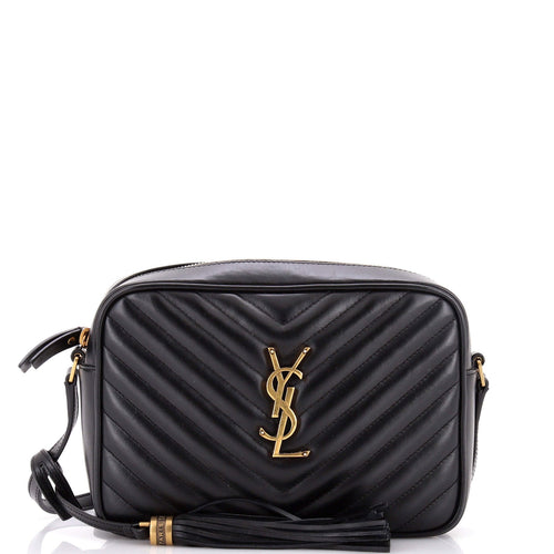 Lou Camera Bag Matelasse Chevron Leather Small