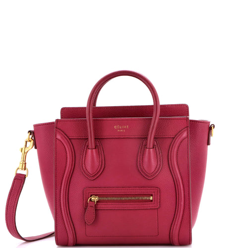 CELINE Luggage Bag Grainy Leather Nano