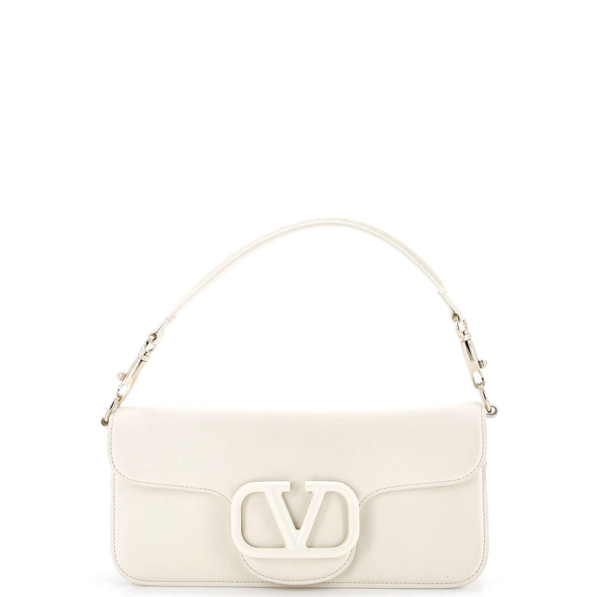 Valentino VALENTINO GARAVANI VLogo Loco Flap Shoulder Bag Leather Medium