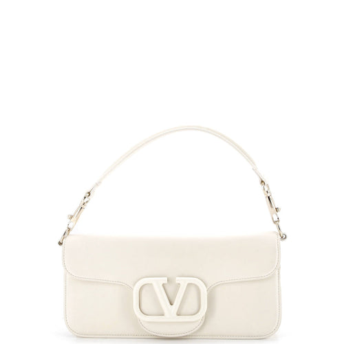 VALENTINO GARAVANI VLogo Loco Flap Shoulder Bag Leather Medium