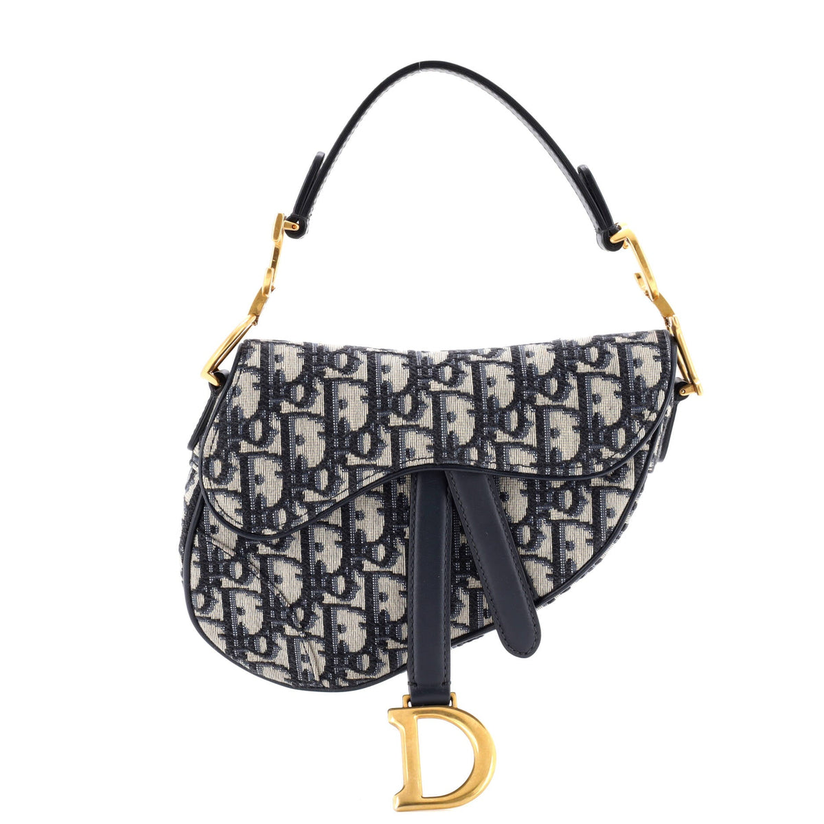 Christian Dior Saddle Handbag Oblique Canvas Mini