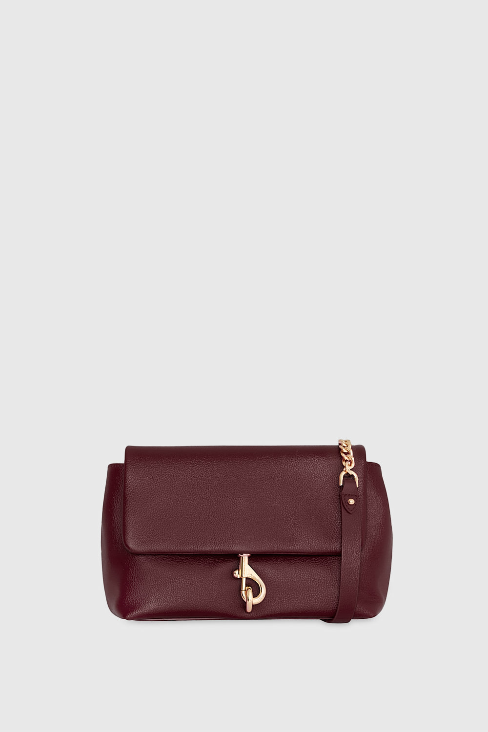 Rebecca Minkoff Flap Crossbody Bag In Garnet