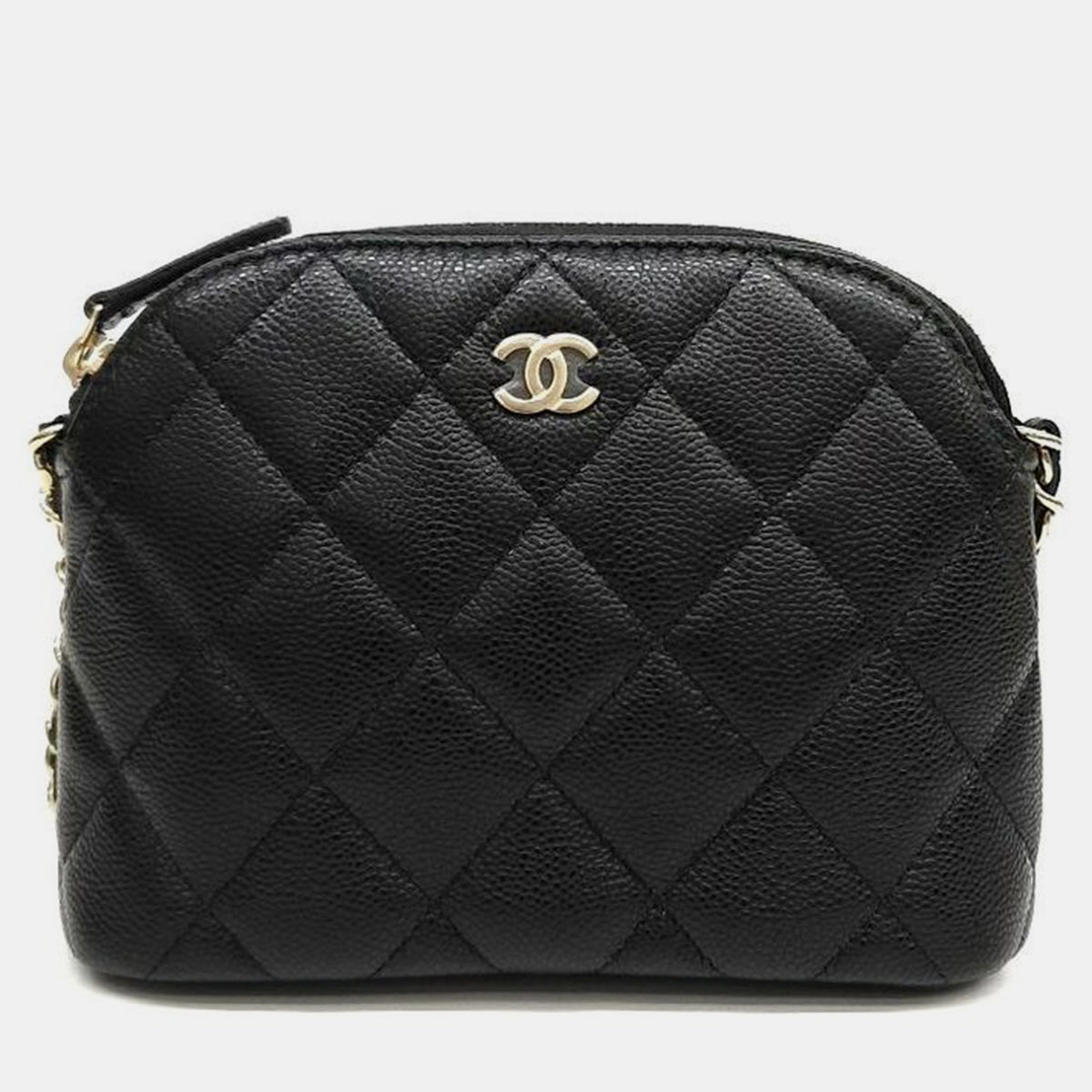 Chanel caviar chain mini bag