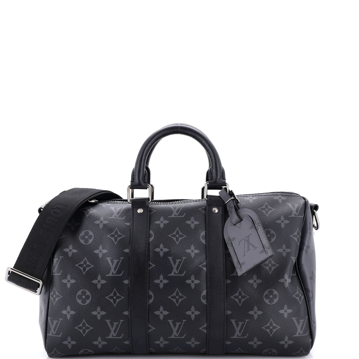 Louis Vuitton Keepall Bandouliere Bag Reverse Monogram Eclipse Canvas 35
