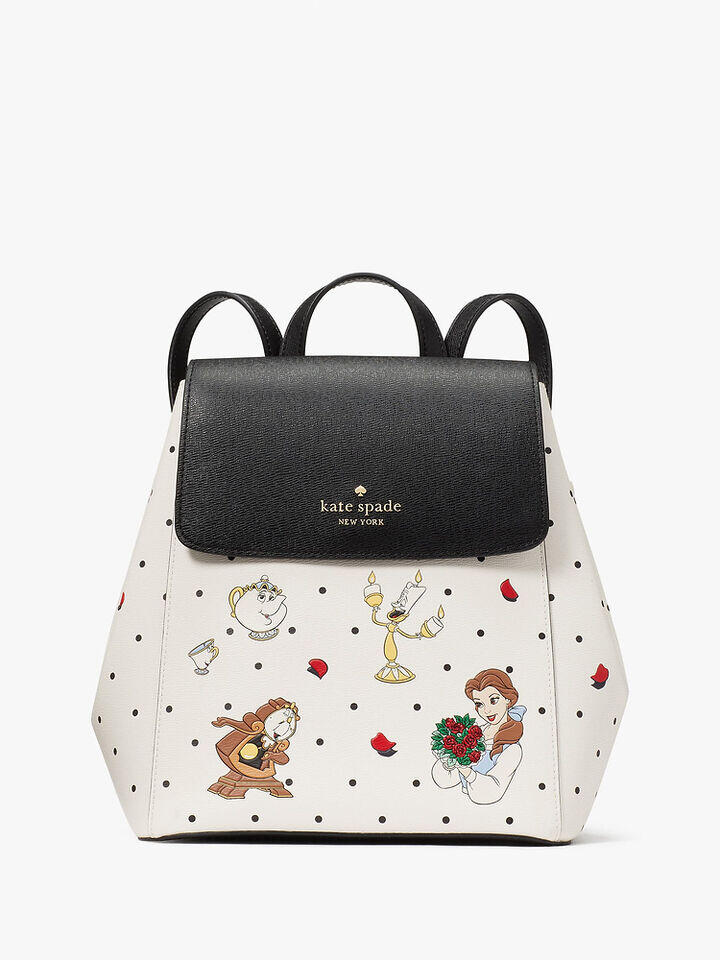 Kate Spade Au Disney X Kate Spade New York Beauty And The Beast Flap Backpack