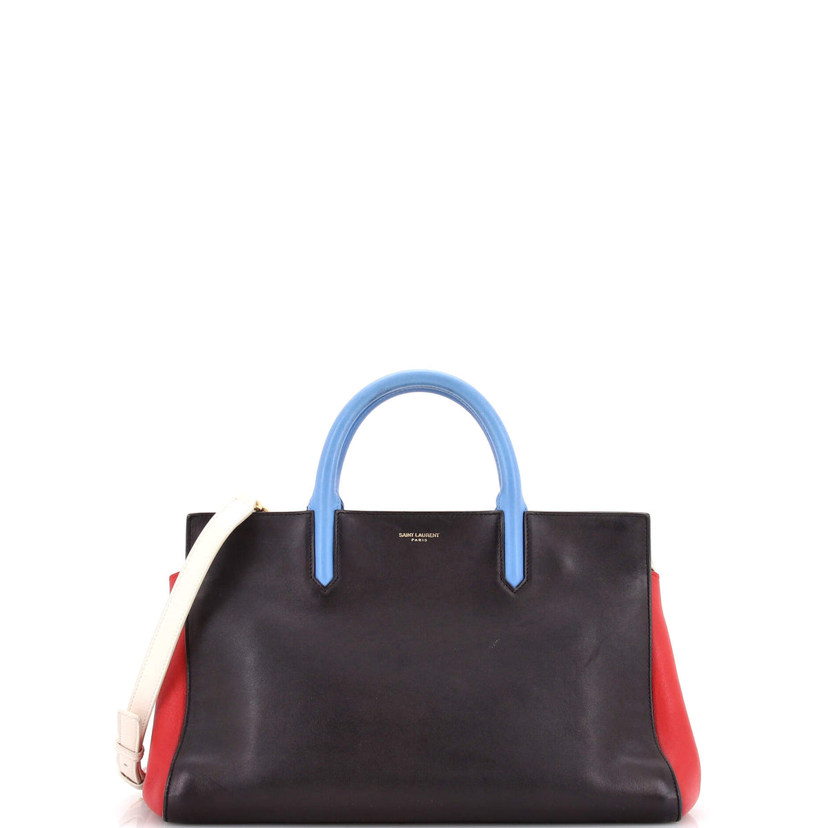 Saint Laurent Multicolor Rive Gauche Cabas Leather Small