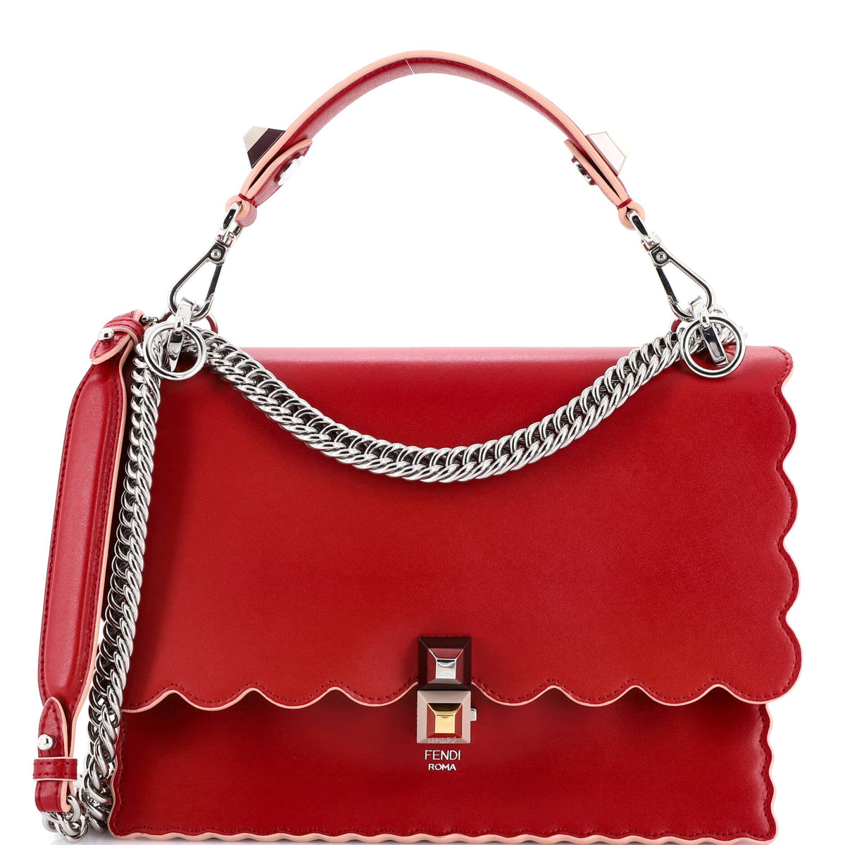 Fendi FENDI Kan I Bag Leather Medium