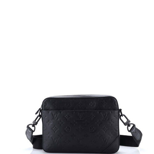 Duo Messenger Bag Monogram Shadow Leather