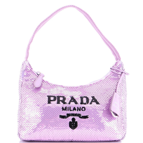 PRADA Re-Edition 2000 Hobo Sequins Mini