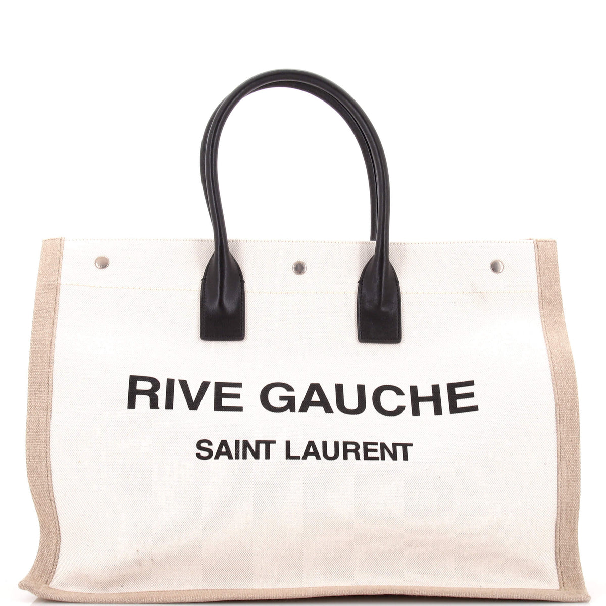 Saint Laurent Rive Gauche Shopper Tote Canvas Large