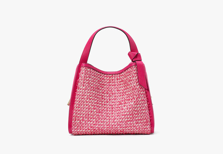 Kate Spade New York Sac fourre-tout à bandoulière moyen Knott en tweed raphia