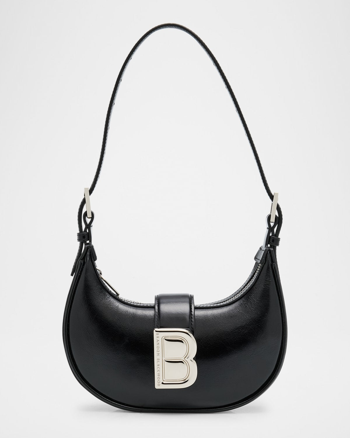 Brandon Blackwood Luna Zip Leather Shoulder Bag