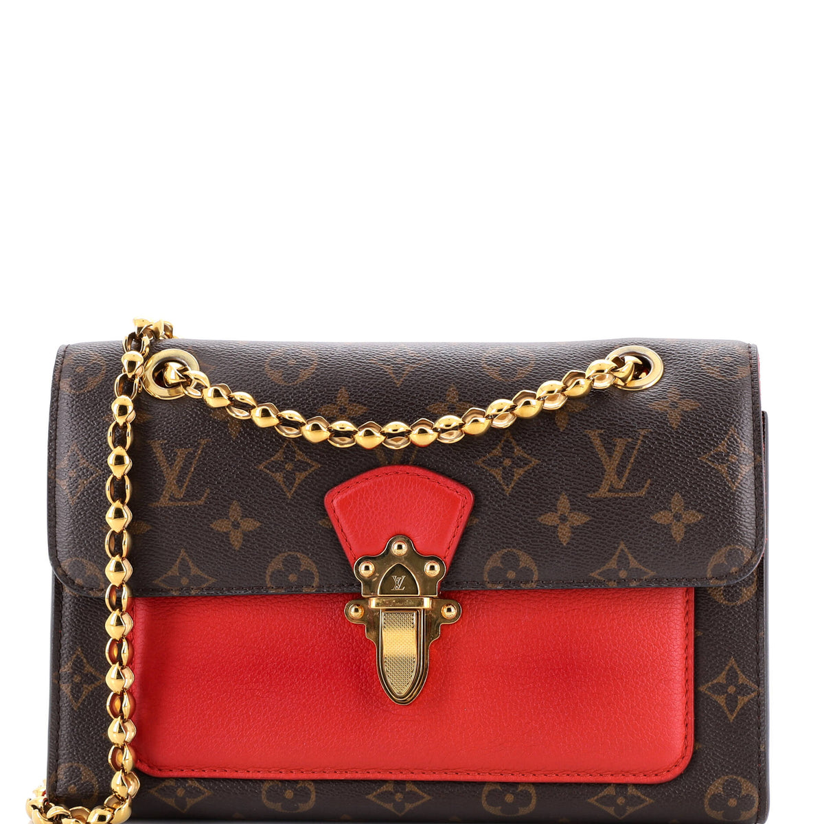 Louis Vuitton Victoire Handbag Monogram Canvas and Leather