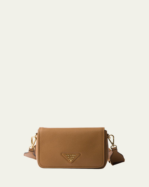 Daino Flap Soft Leather Crossbody Bag