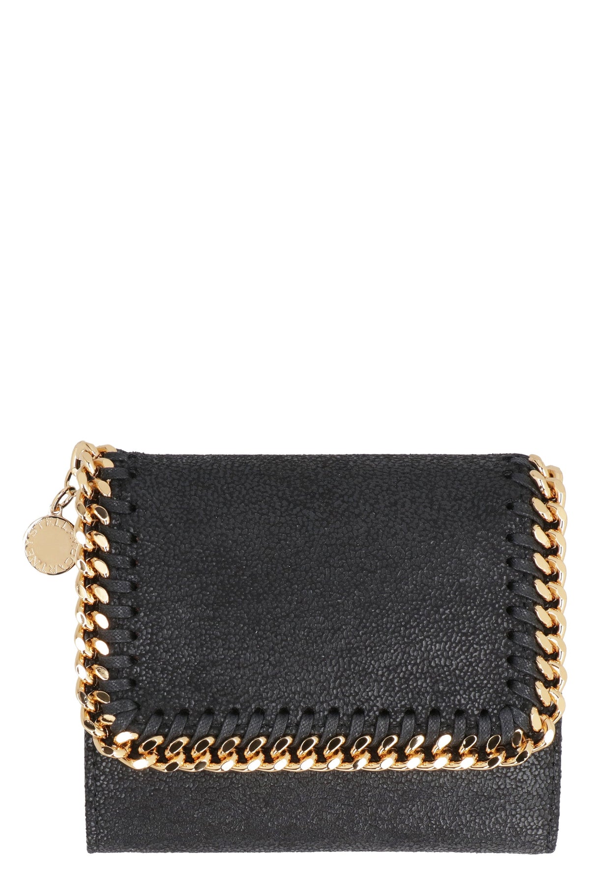 Stella Mccartney Women's Falabella Small Flap Wallet in Black | 431000W9355 Color 1000
