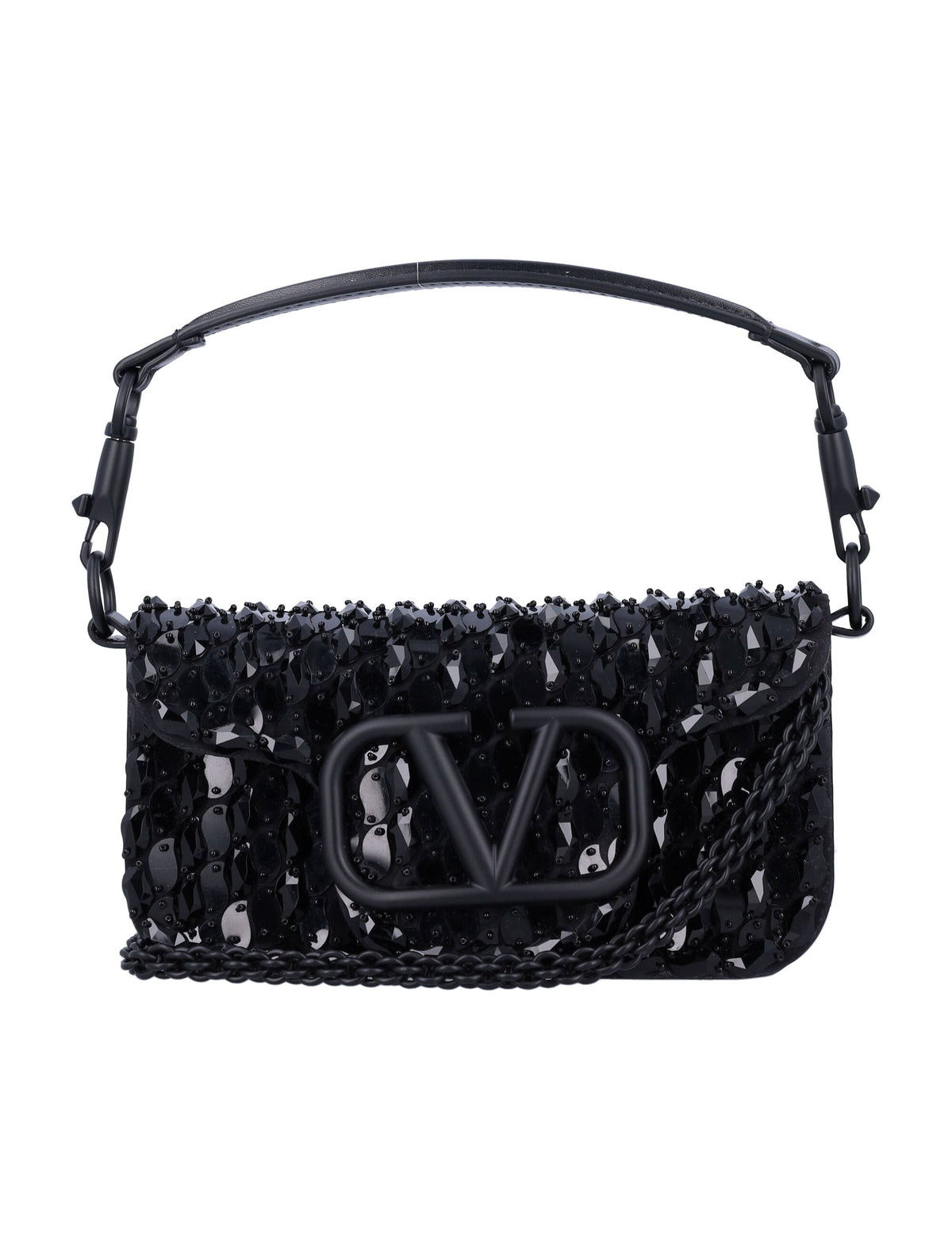 Valentino Garavani Women's LocÃ² Small Shoulder Bag in Jet Black | 24A5W0B0K53BYL Color Z7Z
