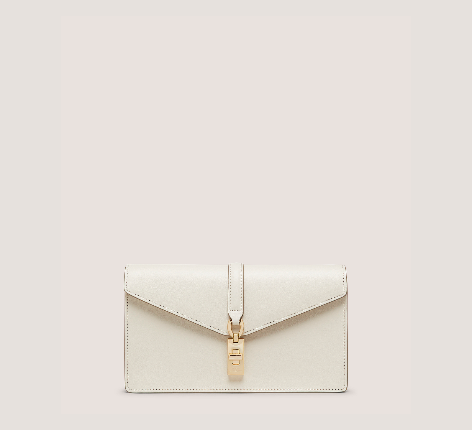 Stuart Weitzman Sacs à main Milan Loveletter Clutch, cuir lisse avoine, taille : U sans dimension