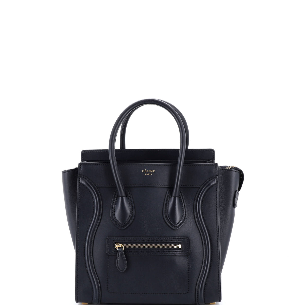 Celine CELINE Luggage Bag Smooth Leather Micro