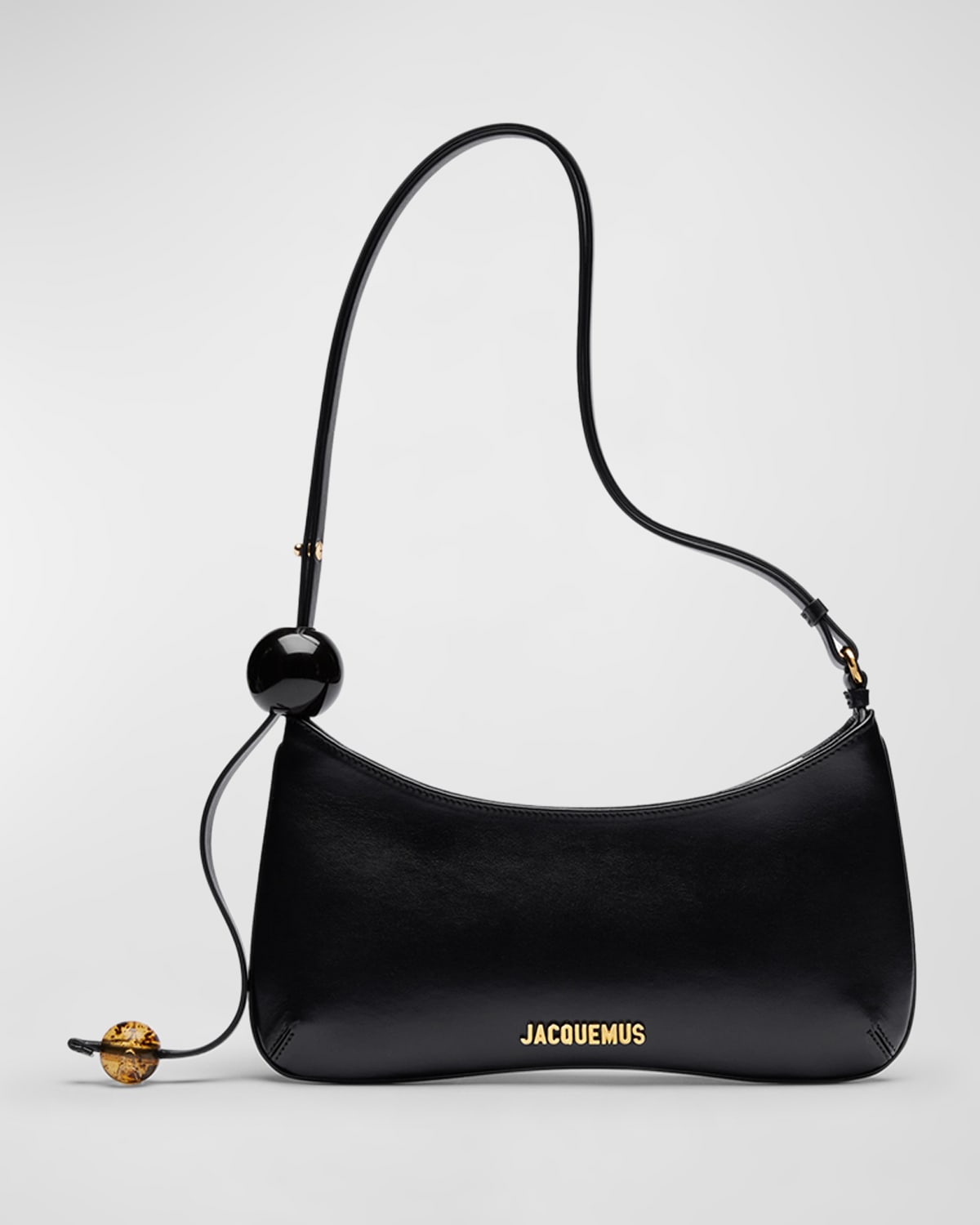 Jacquemus Le Bisou Perle Leather Shoulder Bag