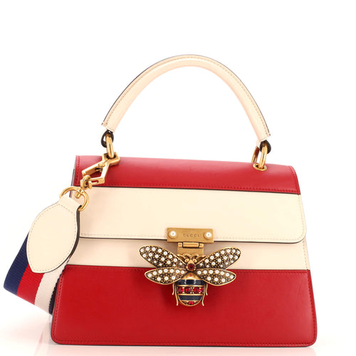 GUCCI Queen Margaret Top Handle Bag Colorblock Leather Small