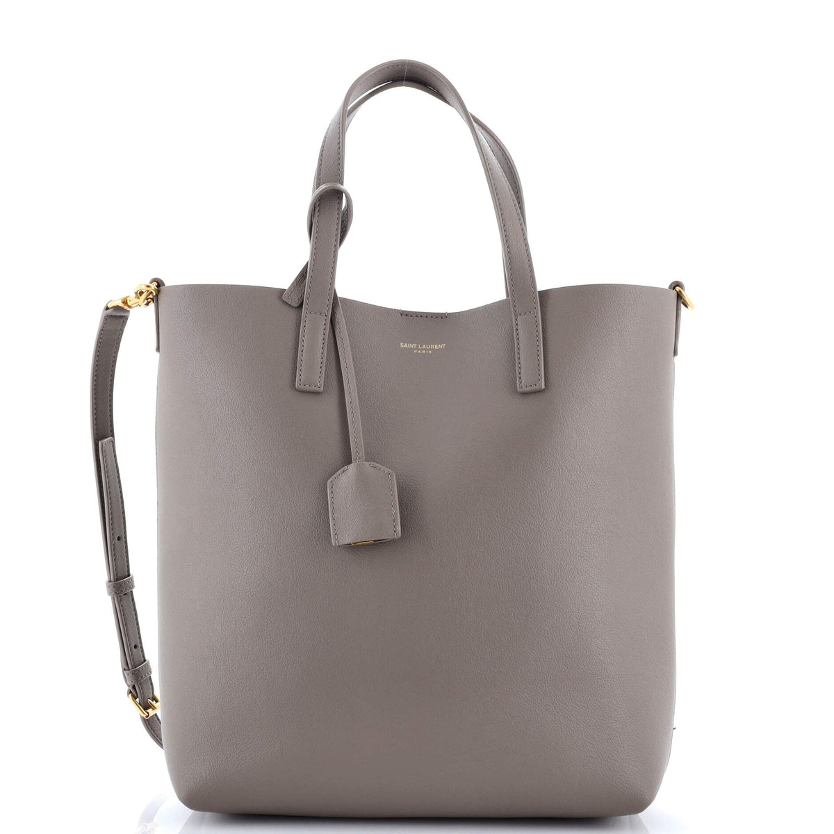 Saint Laurent Shopper Tote Leather Toy