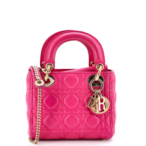 Lady Dior Bag Cannage Quilt Lambskin Mini