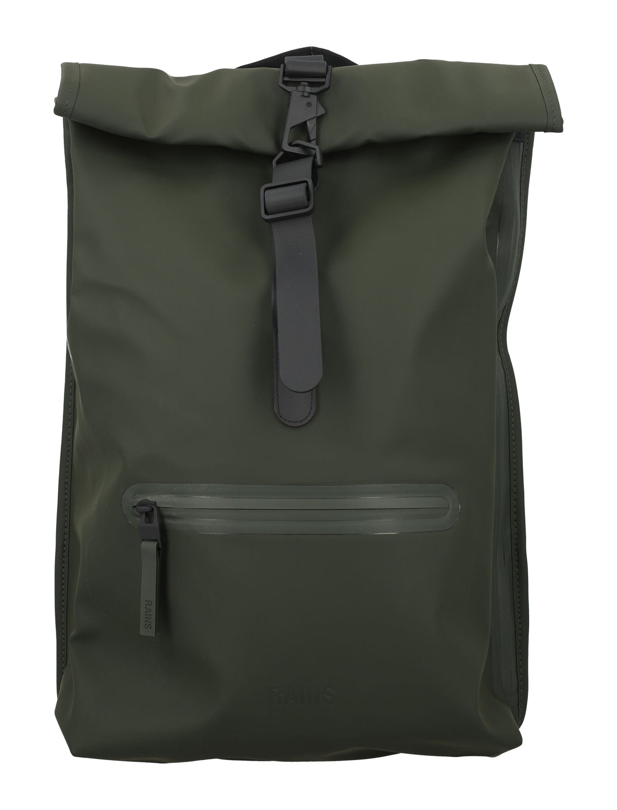 Rains Men's Rolltop Backpack in Green | 24A13320 Color 03