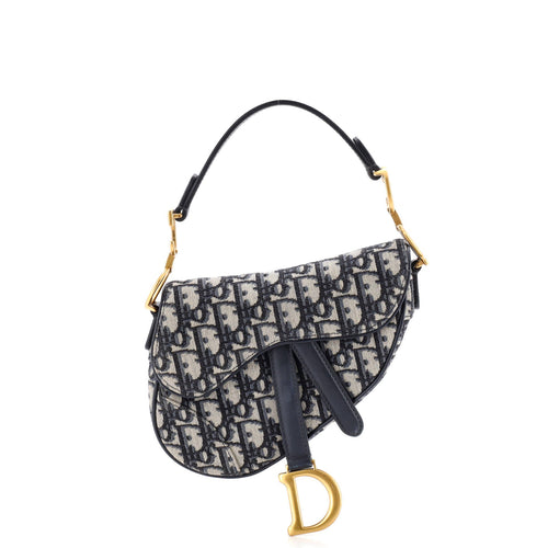 Saddle Handbag Oblique Canvas Mini