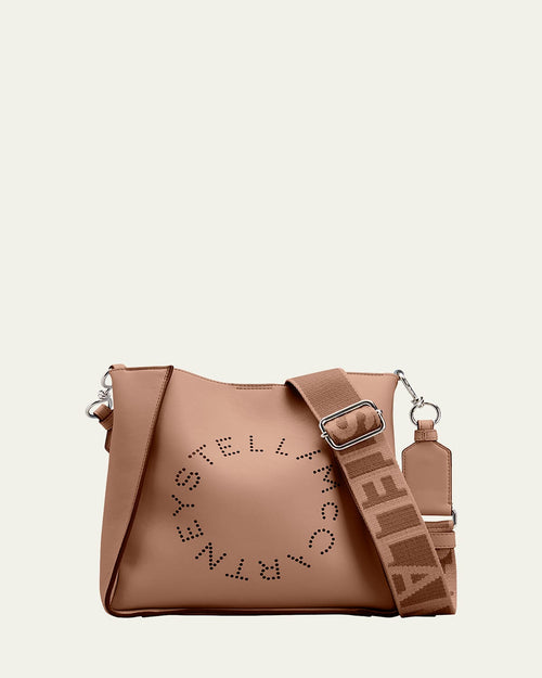 Mini Logo Vegan Leather Bucket Crossbody Bag