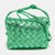 Metallic Green Intrecciato Leather Mini Loop Camera Bag