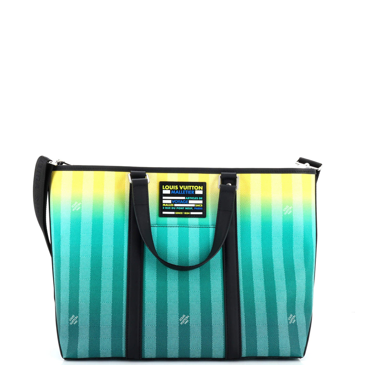 Louis Vuitton Weekend Tote Limited Edition Gradient Damier Stripes PM