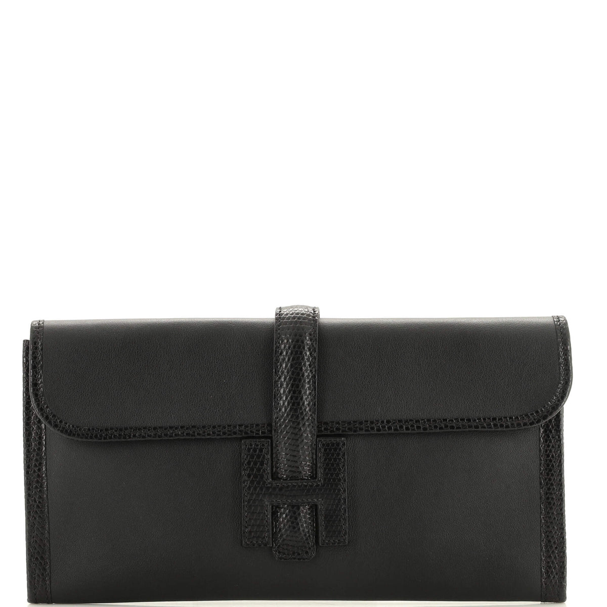 Hermès Jige Elan Clutch Swift with Lizard 29