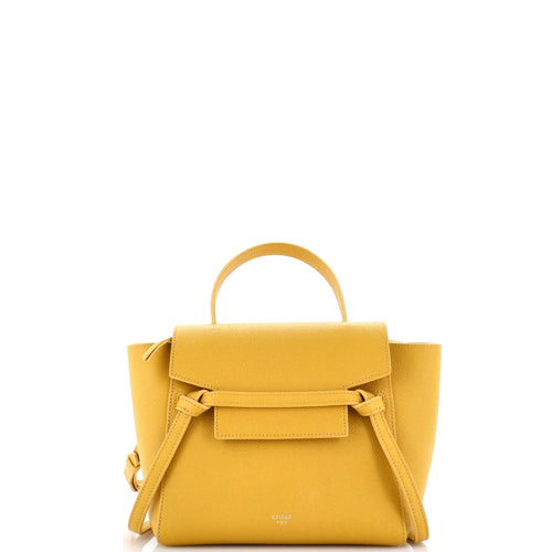 CELINE Belt Bag Textured Leather Nano