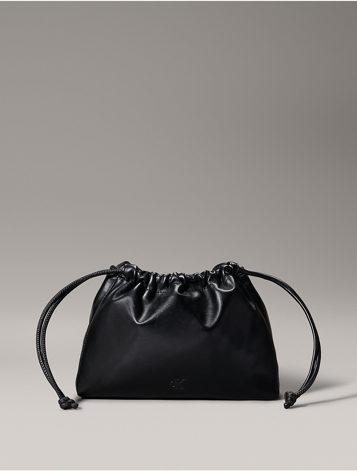 Calvin Klein Sac à bandoulière avec cordon de serrage pour femme - Noir