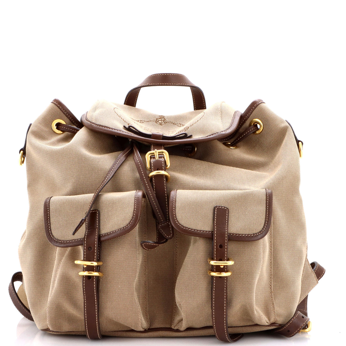 Prada PRADA Logo Backpack Canvas