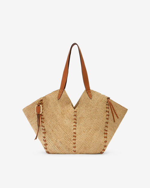 Isabel Marant Tampa Tote Shoulder Bag - - Natural And Cognac - Isabel Marant