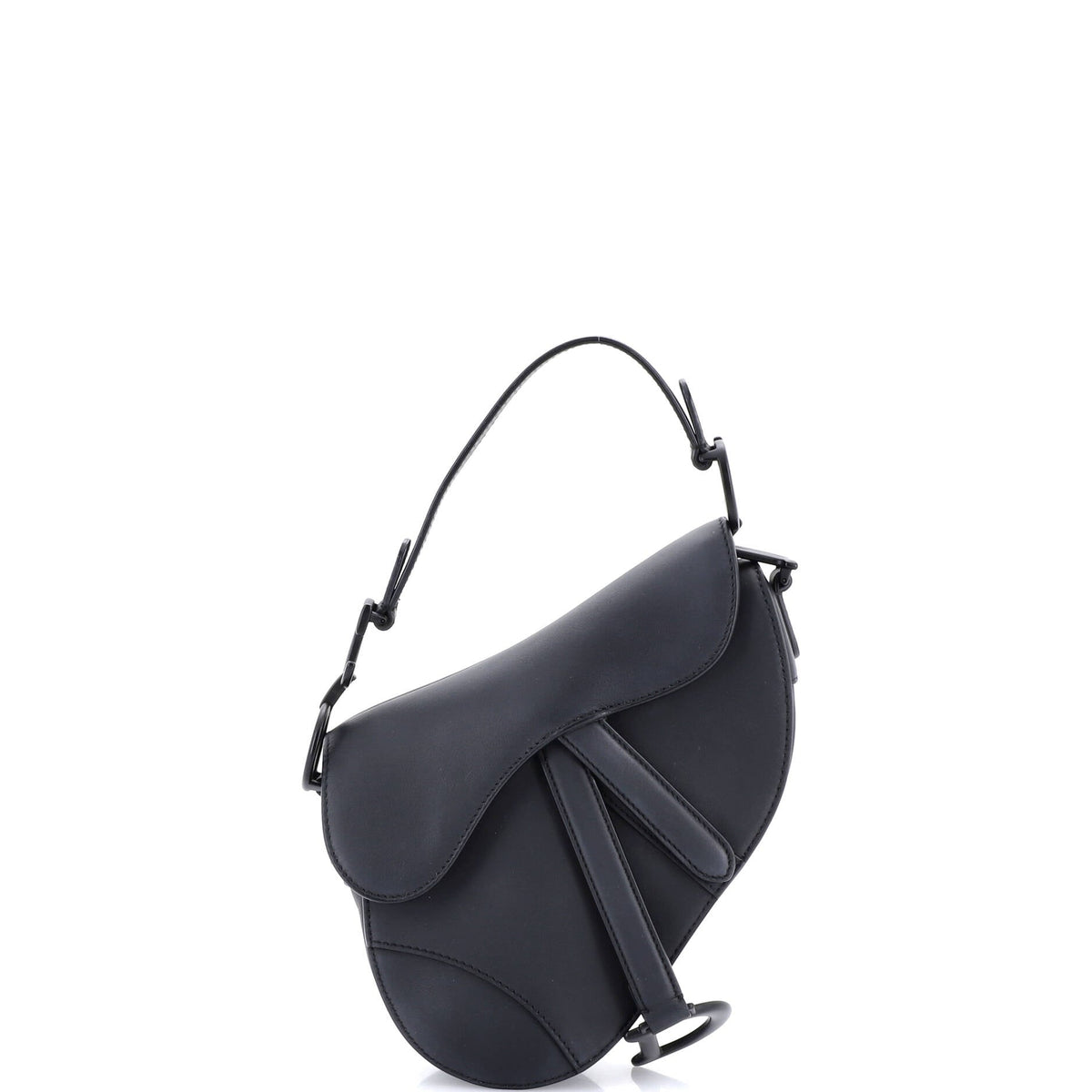 Christian Dior Ultra Matte Saddle Handbag Leather Mini