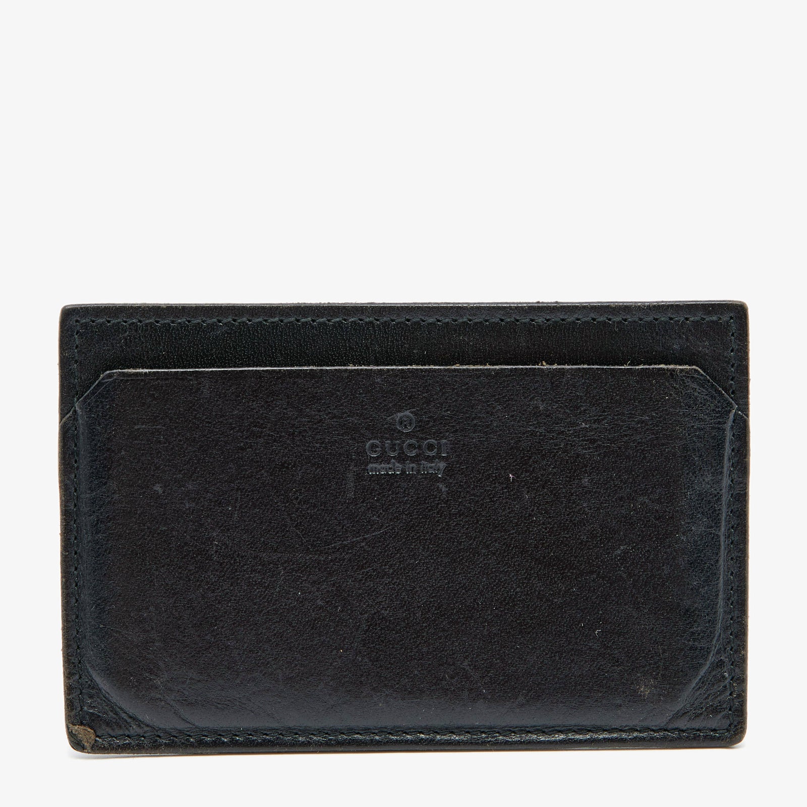 Gucci Black Leather Card Holder